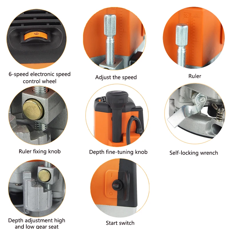 Деревообрабатывающий гравировальный станок 2200 Вт бытовой Медный двигатель