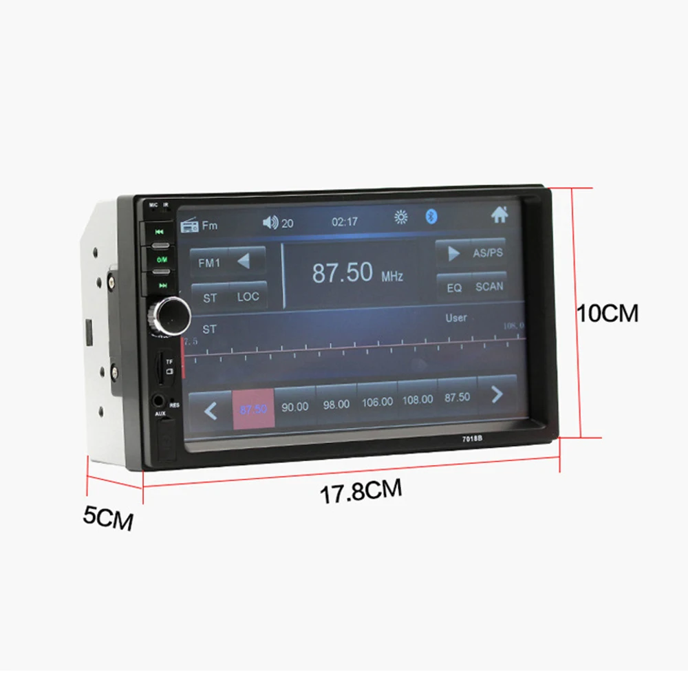 7-дюймовый автомобильный MP5-плеер с Bluetooth HD 1080P беспроводная гарнитура Реверсивный