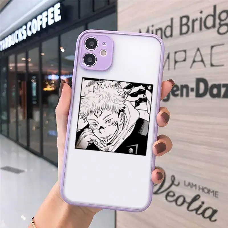 

Jujutsu Kaisen Satoru Gojo anime Phone Cases matte transparent For iphone 7 8 11 12 plus mini x xs xr pro max cover