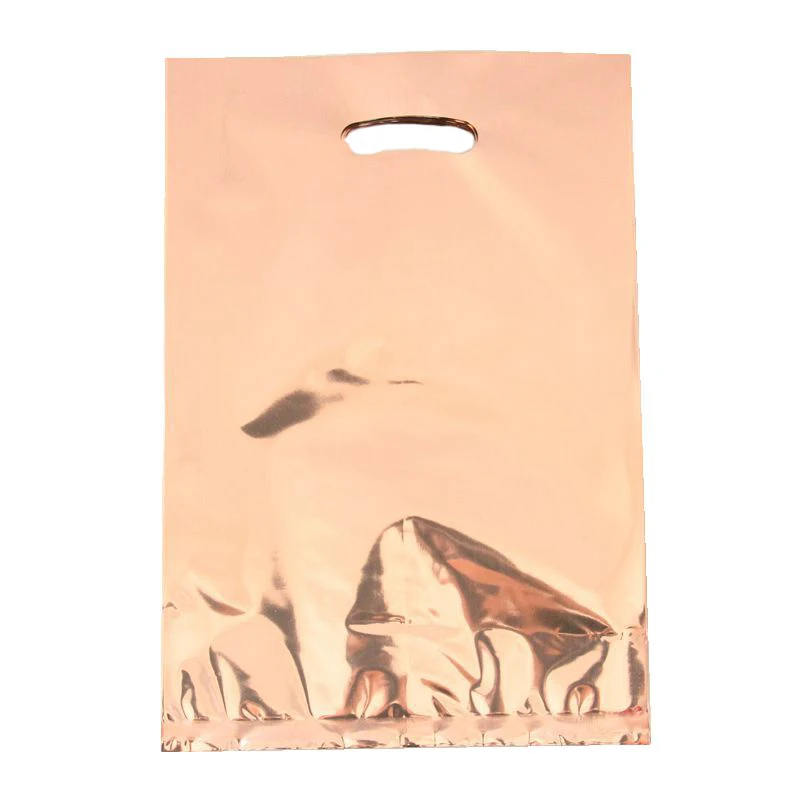 10 шт./лот розовые золотые подарочные пакеты из металлической фольги