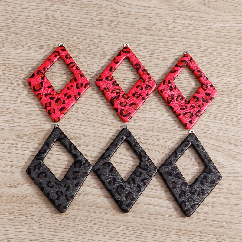 

5pcs 47*67mm Bohemian Hollow Rhombus Charms for Jewelry Making DIY Drop Earrings Pendants Necklaces Handmade Crafts Supplies