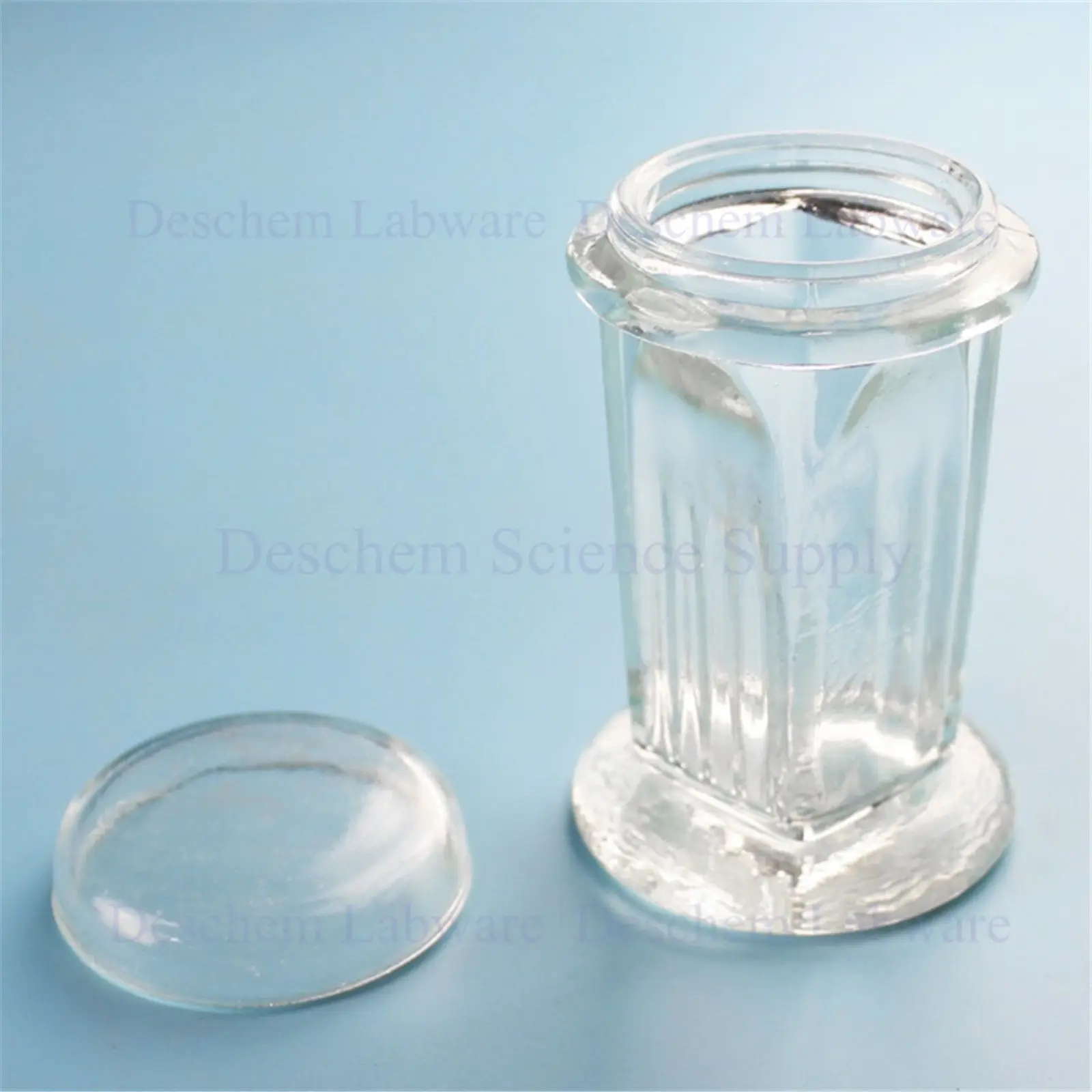 Lab Glass Coplin Staining Jar With Cover 5-Slides Type | Канцтовары для офиса и дома