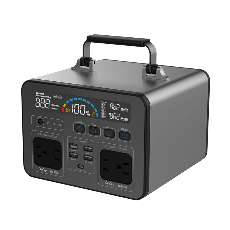 

High capacity outdoor Portable solar rechargeable 500wh/135000mAh Lithium Battery power stationn portable solar generator