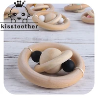 kissteether infant wooden exercise grip toy teether creative planet toy baby molar stick toy teether baby molar products gifts