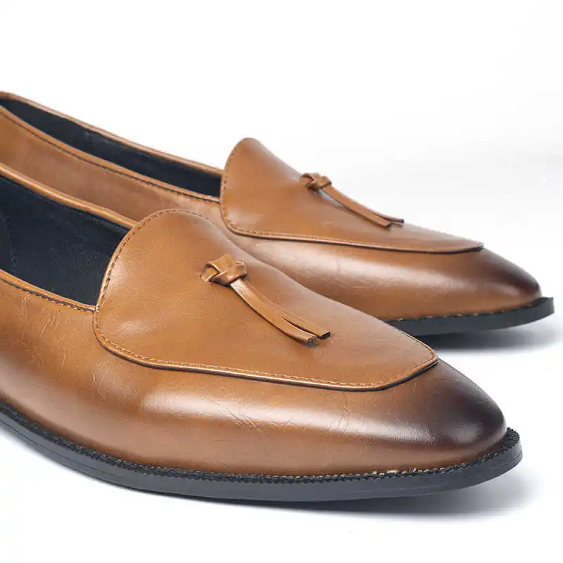 

2021 Fashion Shoes Men Loafers Leather Tassel Wedding Party Shoes Office Male Outdoor Dress Men Shoes Big Size 38-48 Zapatos
