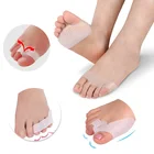 1 пара Выпрямитель для пальцев ног при вальгусной деформации разделитель для пальцев ног корректор для большого пальца ноги подушка для передней части ноги силиконовая стелька