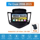 Автомагнитола 9 дюймов Android 10 для Chevrolet Cruze 2008-2012201320142015, мультимедийный проигрыватель с GPS-навигацией, навигацией, авто стерео, Wi-Fi