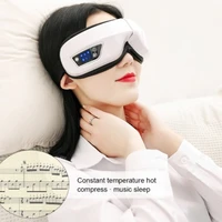 vibration eye massager electric massage eye care device fatigue relief hot compress therapy massager music eye mask for sleeping