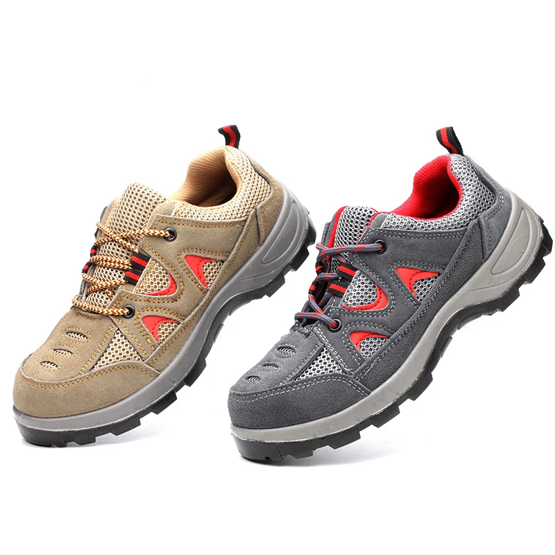 

ZEEKSON Men's Safety Shoes Steel Toe Anti-Perforation Anti-Pressure Sneakers Work Boots AQPT236