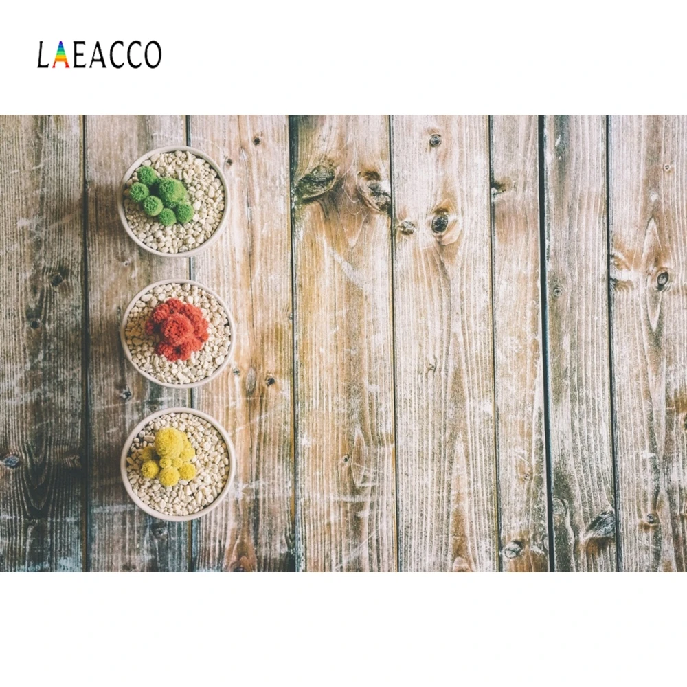 Фотофоны Laeacco для портретной фотосъемки с изображением деревянной доски