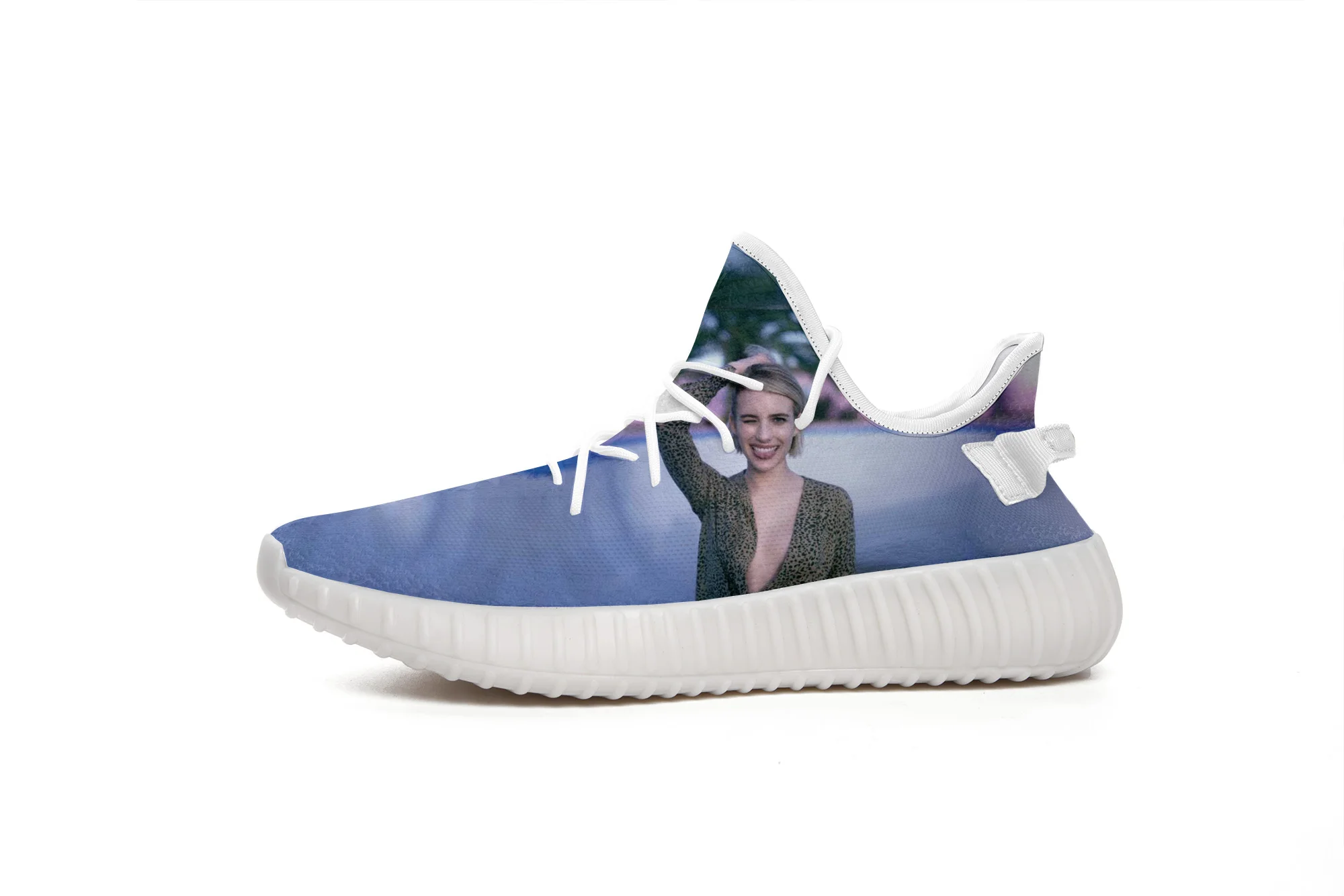 

2019 Последняя Мода Эмма Робертс 3D повседневная обувь для мужчин/Женская обувь высокого качества 3D печать Эмма Робертс кроссовки