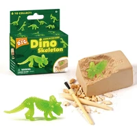 2set kid glowing dinosaur skeleton dig excavation kit archaeology education toy digging fossil toys kid educational learning toy