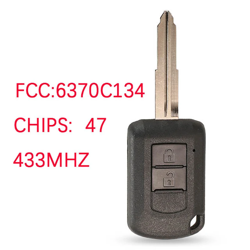 

CN011031 For Mitsubishi Eclipse 2014+ Remote Head Key Replacement with 2 Button HITAG3 PCF7961XXT Chip 433MHz MIT11R 6370C134