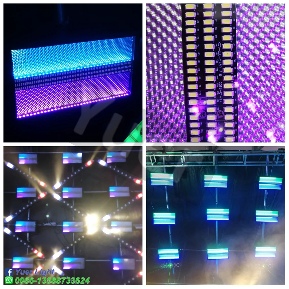 Новый светодиодный RGB Стробоскоп для дискотеки 144 шт. SMD5050 3 в 1 + 216 5730 супер яркий