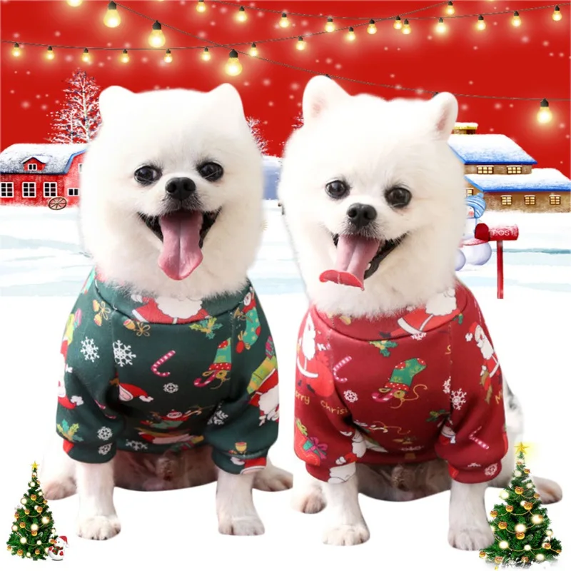 

Pet Dog Christmas Dress Winter Warm Yorkie Chihuahua Clothes Dresses Pet Dog Cat Clothing Dog Sweaters Chihuahua Clothes