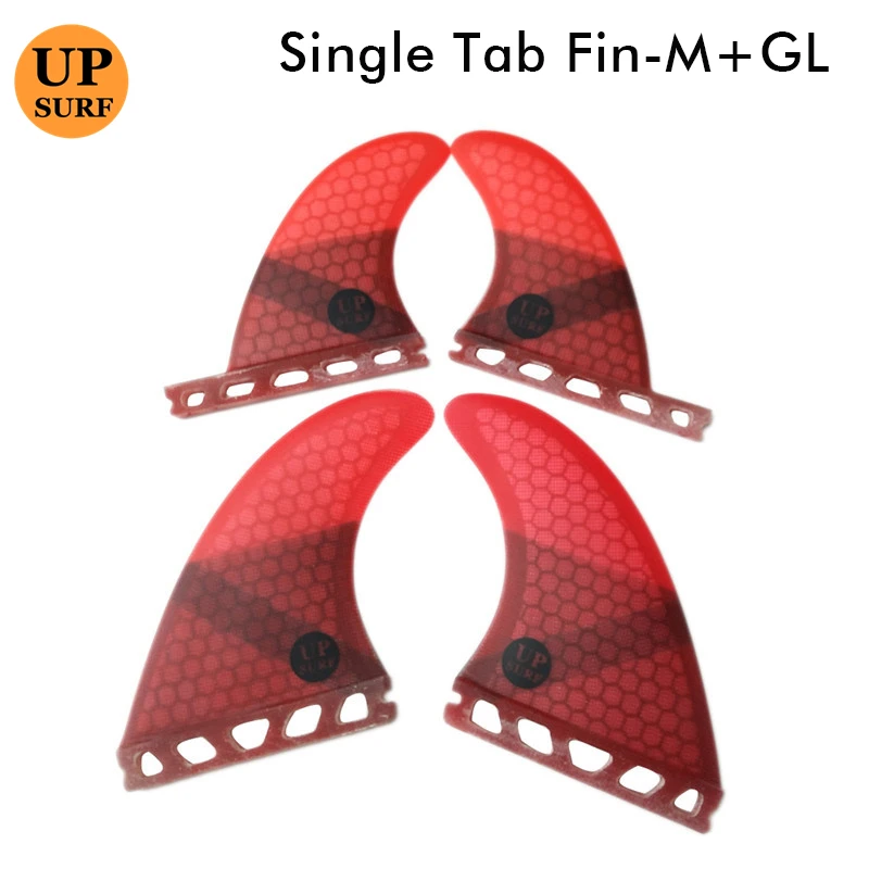 Плавники с одной лямкой M/GL для серфборда Quad плавник Сотами стекловолоконная