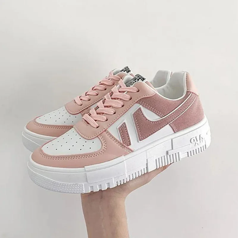 

Women Chunk Sneakers Autumn Fashion Pu Leather Student Vulcanized Trainers Shoes Female Casual Sports Shoes Zapatillas Mujer New