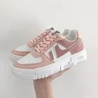 Кроссовки Chunk женские, модная Студенческая спортивная обувь из искусственной кожи, Вулканизированная подошва, повседневные, осень