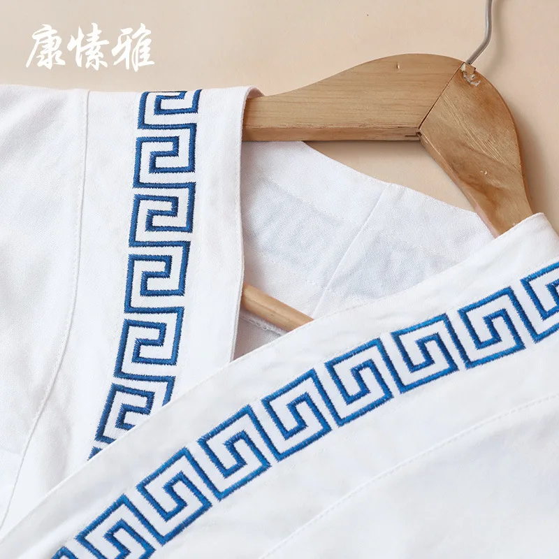 Весенний Мужской комплект для йоги свободные топы рубашки штаны с широкими