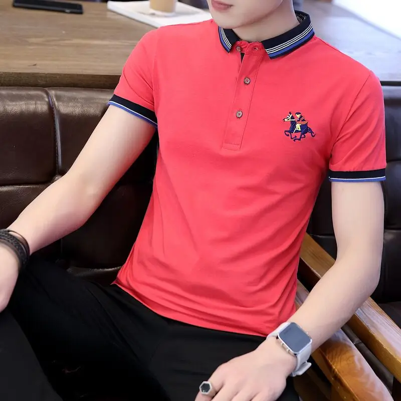 

2021 Embroidery doxvhd Mens Quick dry Polo Shirt fashion Casual Customized Polo shirts male Short Sleeve breathable business Top