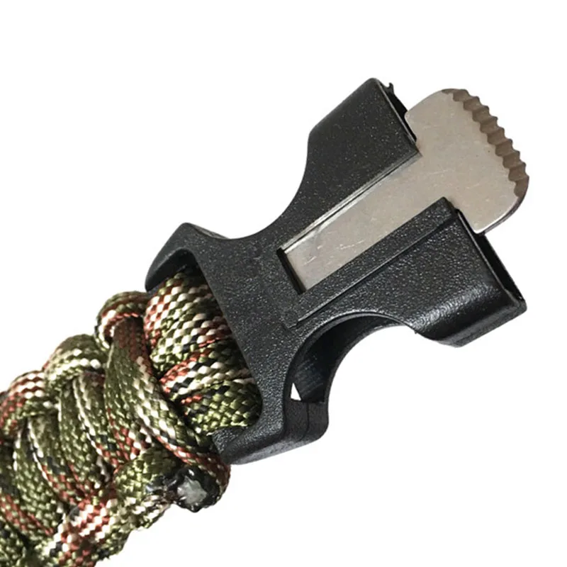 Плетеный браслет для мужчин многофункциональный Паракорд выживания на открытом