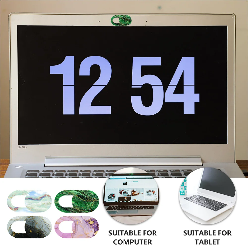 

8 Pieces Webcam Cover Slide Privacy Protection Cover Anti-peeping Sliding Lid