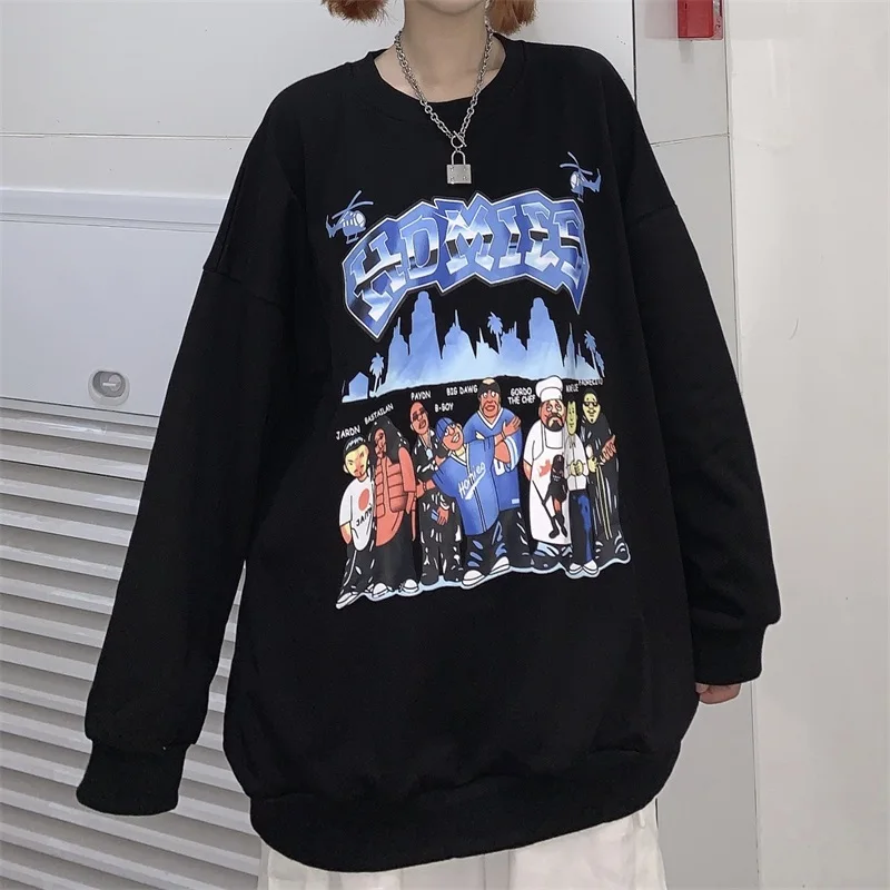 Oversized Hoodie Autumn Winter Sweatshirt Women Korean Fashion Women Sweetshirts Vintage Clothes Women Pullovers Harajuku Hoodie
