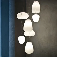 foscarini creative milky white glass pendant light kitchen living room home decor dining table light indoor suspension lamp