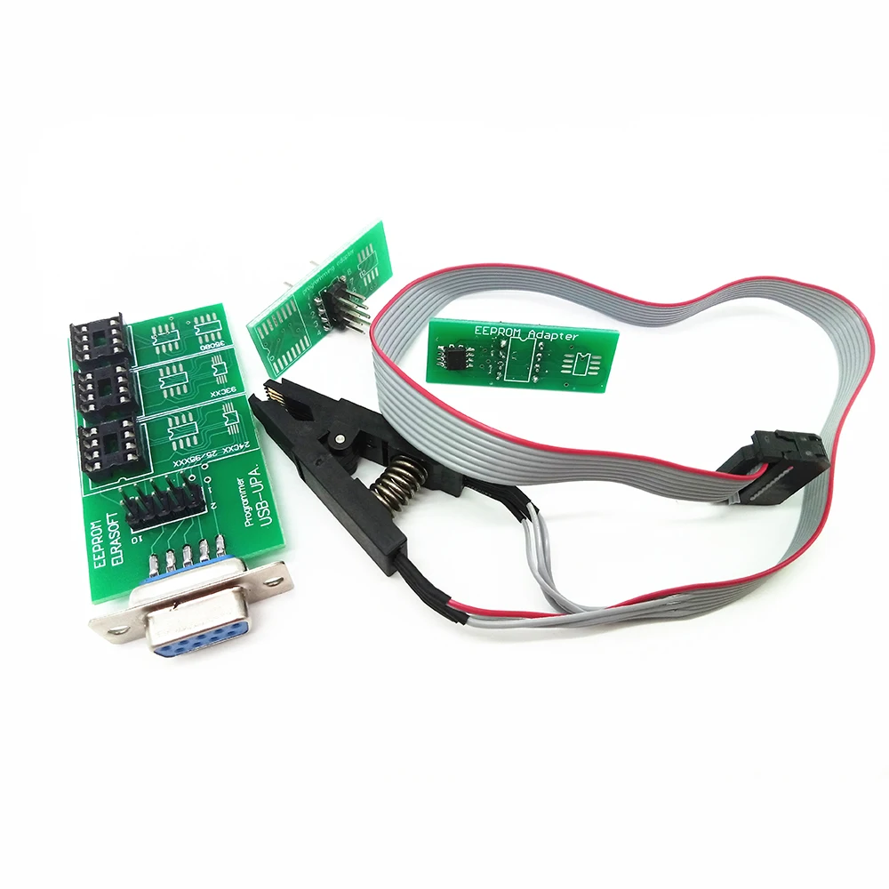 USB программатор UPA V1.3 плата Eeprom диагностический инструмент ECU с чипом Soic 8con зажим