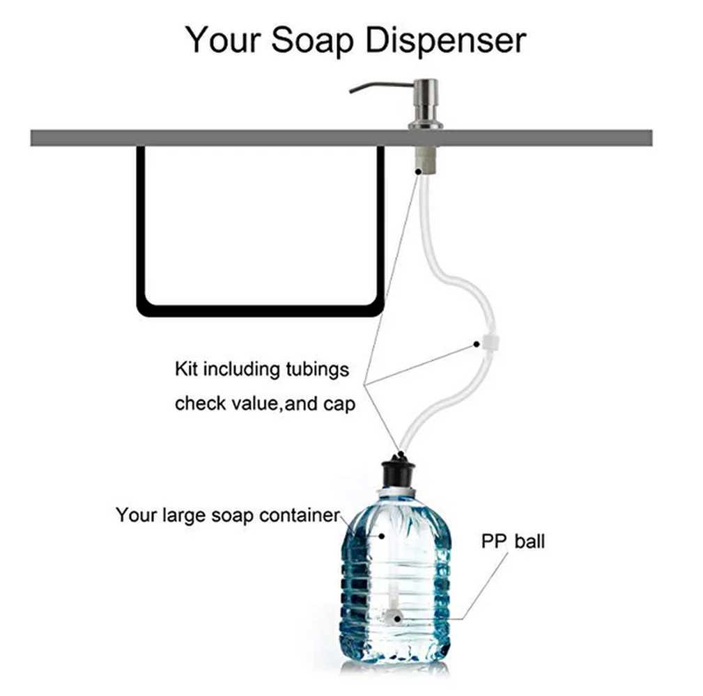 Набор дозаторов для мыла сделай сам кухонный диспенсер с насосом раковины и