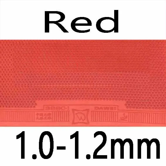 Red 1.0-1.2mm Dawei 388C-1 хорошо для матча-атаковать Средний Pips-Out Настольный теннис PingPong резиновый с губкой - Цвет: Red 1.0-1.2mm