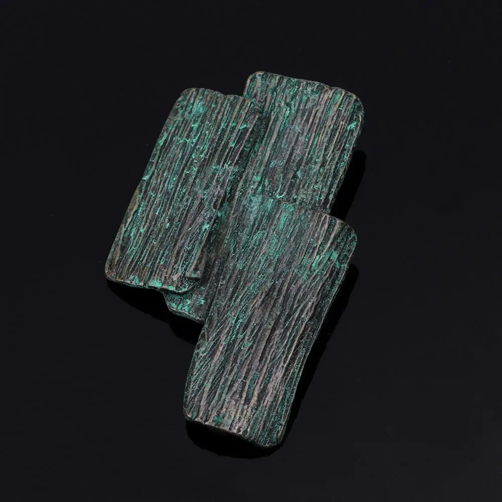 Старинная Оловянная ярь Медянка патина абстрактная ветка коры дерева подвес