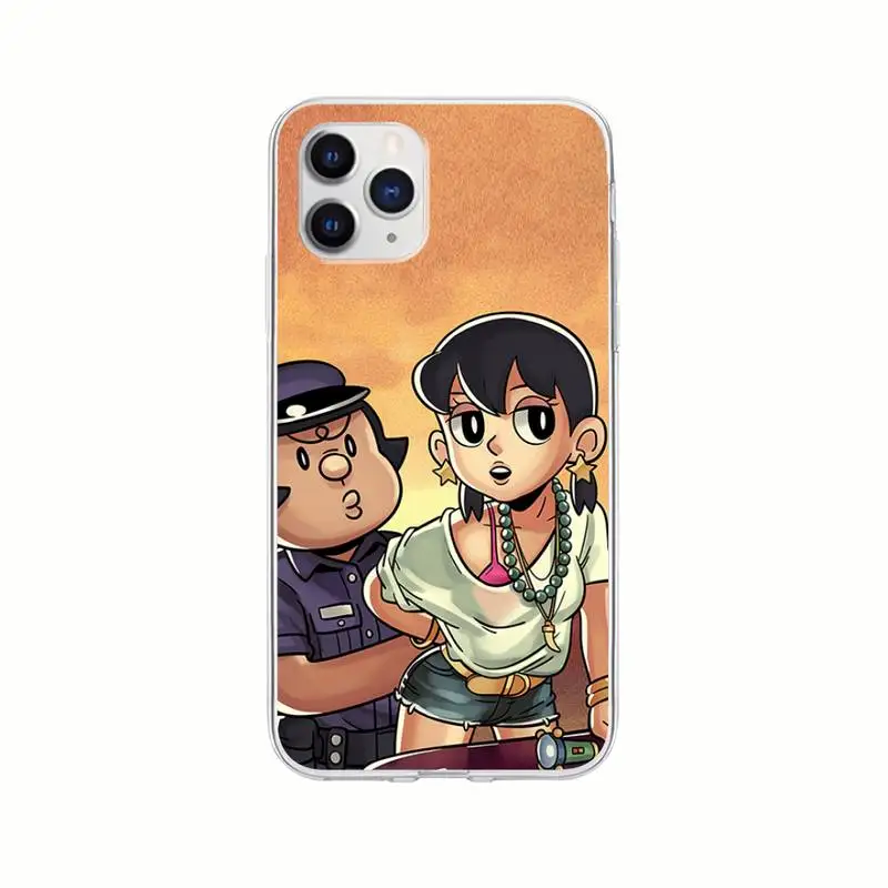 

Personalized Doraemon Transparent Cell Phone Case For Huawei P20 P40 Lite P30 Pro P Smart 2019 Nova 3e 6 Se Clear Cover