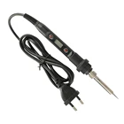 Набор для пайки 80 Вт, Электрический паяльник с регулировкой температуры, 220 В, с ЖК-дисплеем, для ЕС