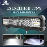co light 16d 12 15 20 29 44 4 row 4x4 led work light bar combo offroad light bar for tractor boat 4wd 4x4 car truck suv atv