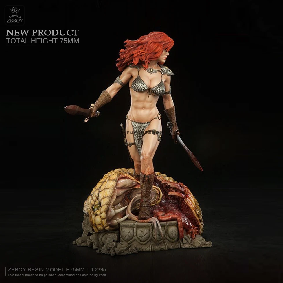 

H75mm 1/24 Resin model kits figure DIY toy self-assebled TD-2395