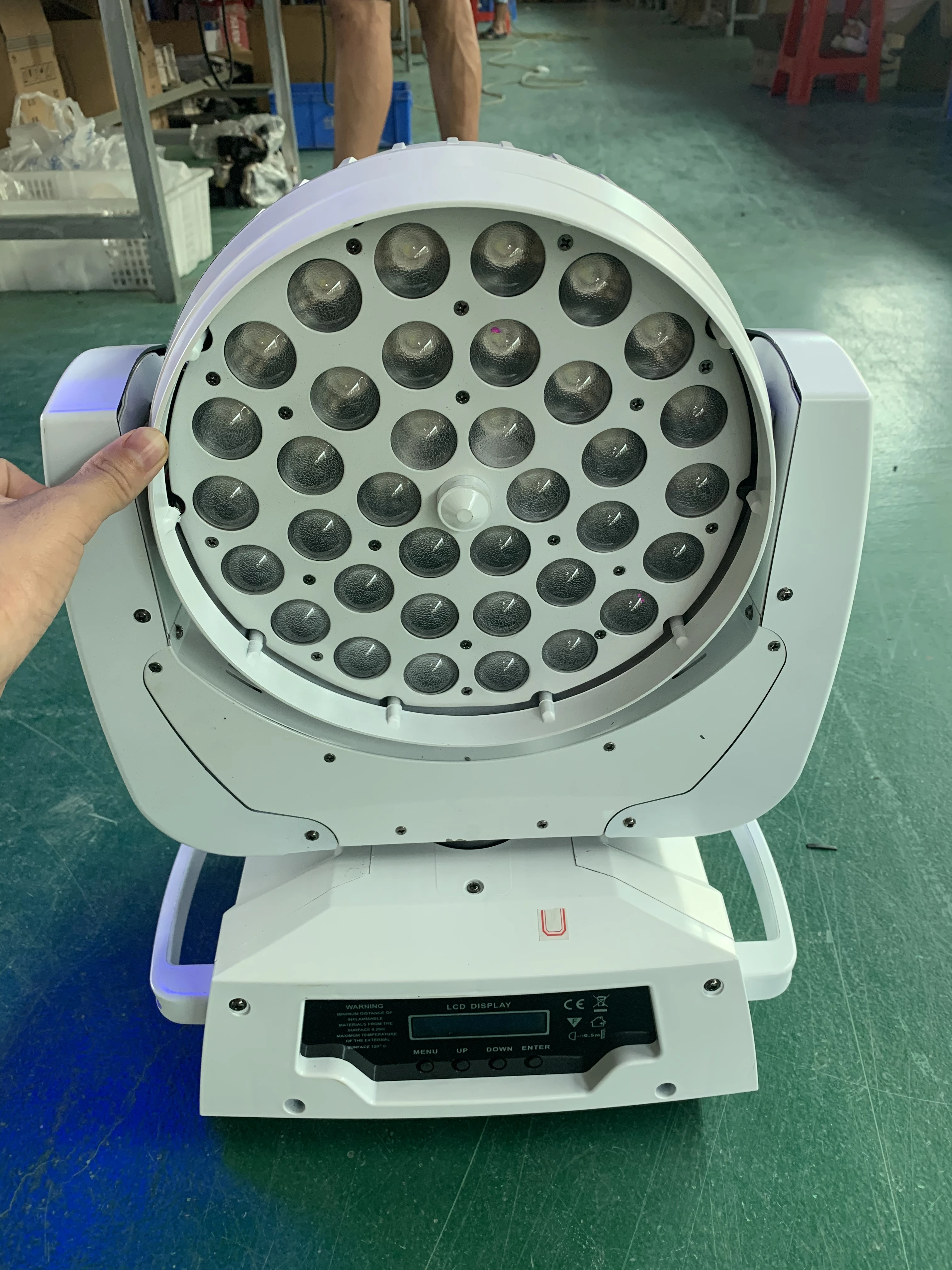 8 шт./лот IP рейтинг led moving head 36 шт. * 18 Вт 6 в 1 rgbwa uv zoom wash dj оборудование с белым цветом