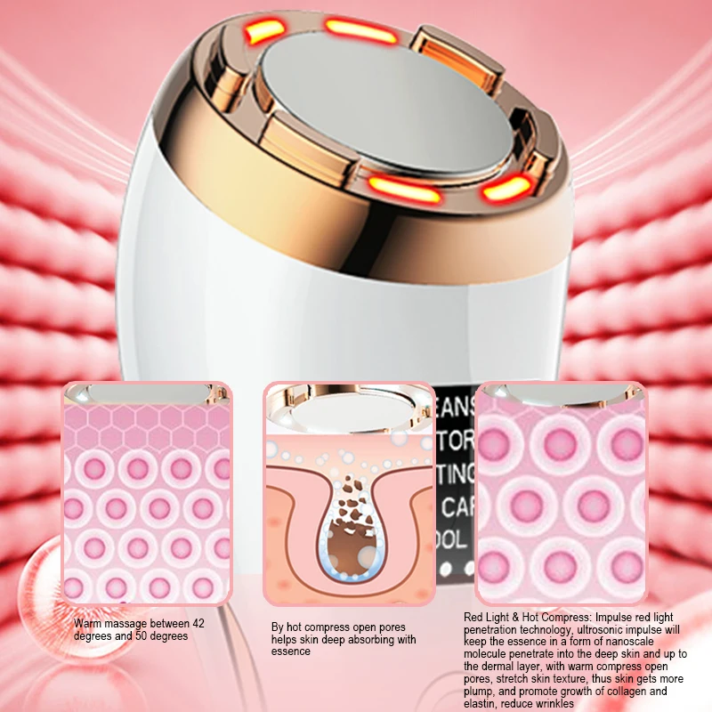 7 в 1 радио мезотерапия Электропорация лифтинг красота светодиодный фотон