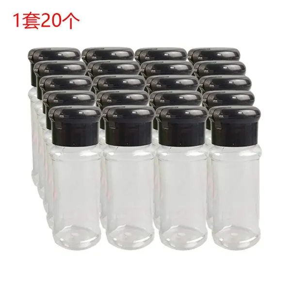20 шт./компл. 100 мл емкость для специй черная банка приправ перца бутылка и барбекю