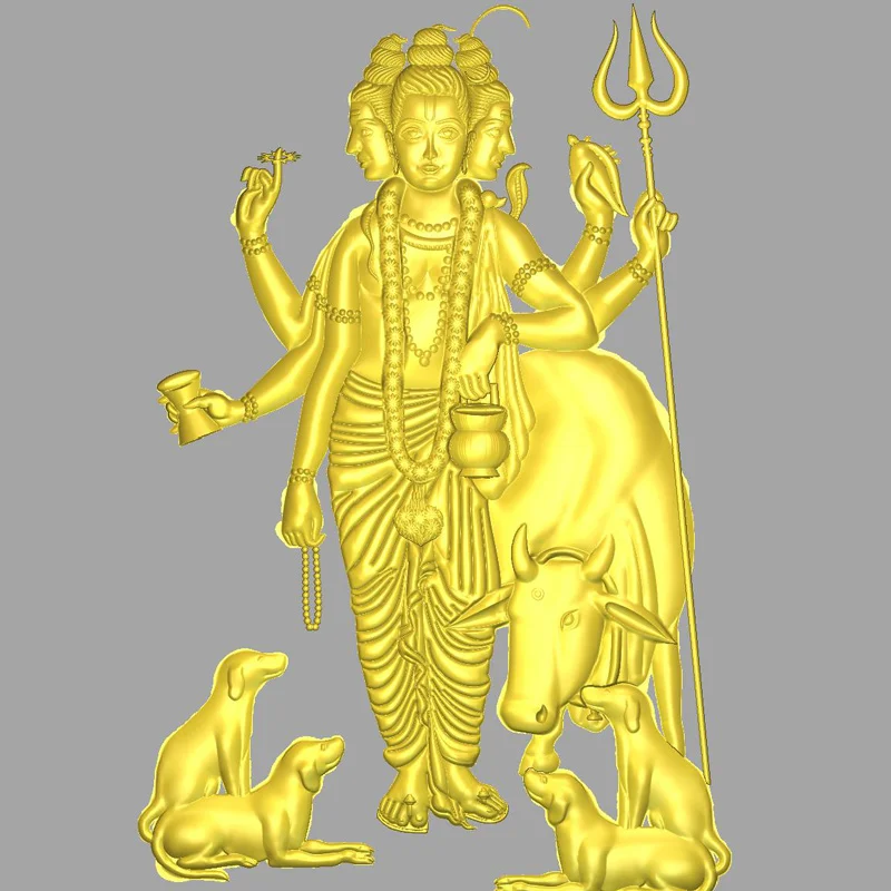 

127 Buddha Buddhism Hinduism Religious Relief Design CNC Router 3D ArtCAM Aspire ART RLF STL format Files