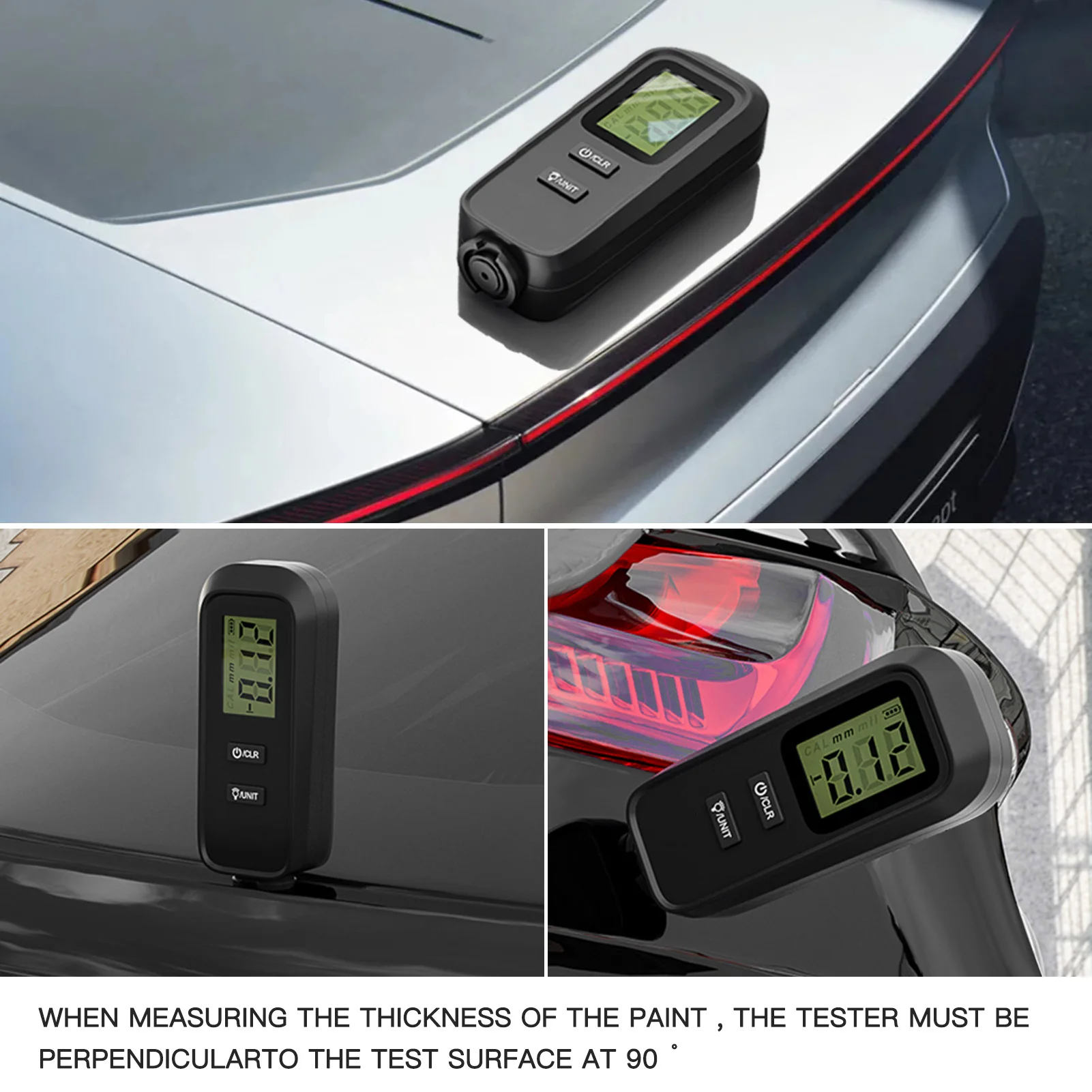 

Paint Thickness Tester Car Coating Thickness Gauge Digital Coating Meter With LCD Display Automotive Paint Films Tester