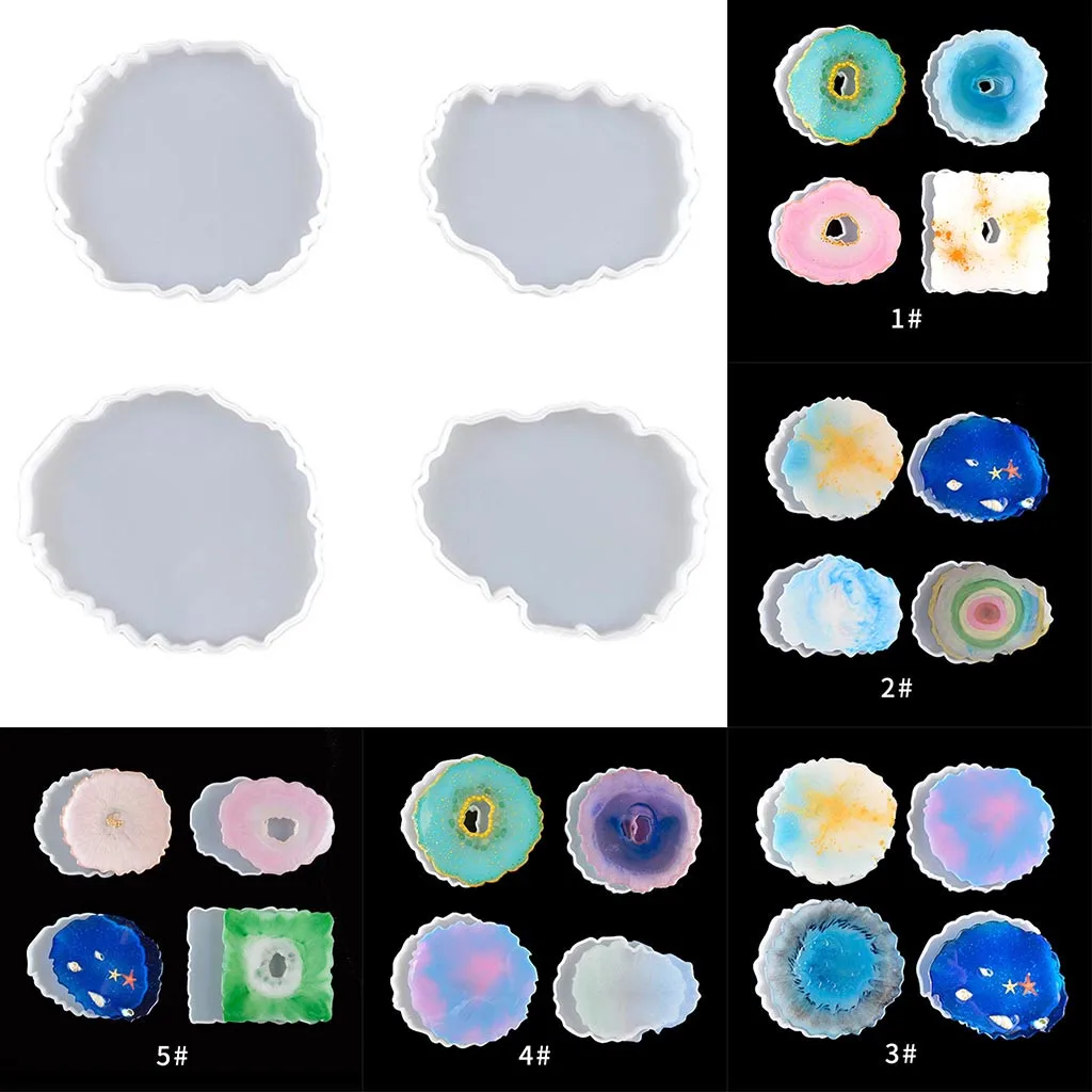 Разноцветный настольный коврик силиконовая форма Прозрачная из смолы подставка