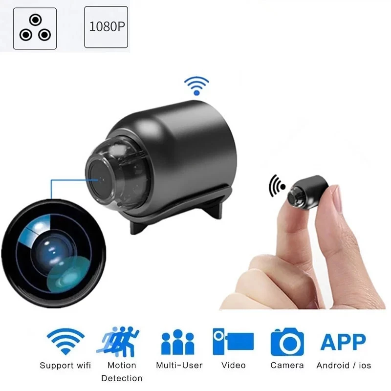 Ip Camera 1080P HD Wireless Home Security Night Vision Mini Video Surveillance Camcorder With Wifi Motion Detect Wide Angle Cam