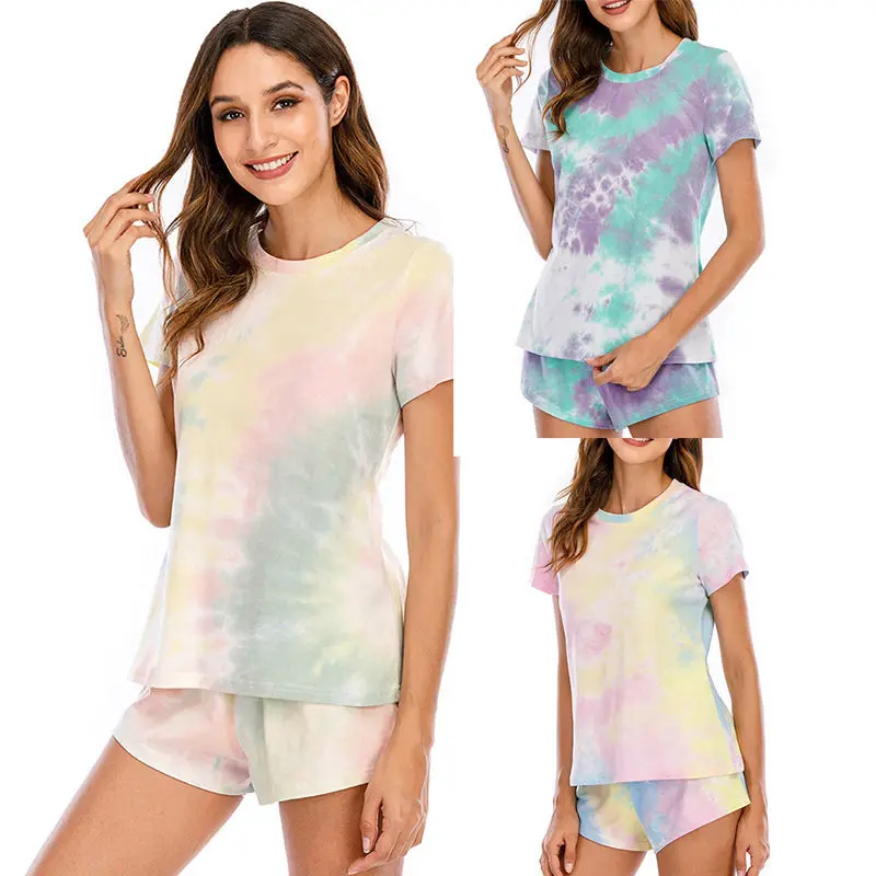 

Лето 2020, для отдыха, комплект для отдыха, топы, лидер продаж, женский дышащий популярный удобный Пижамный костюм