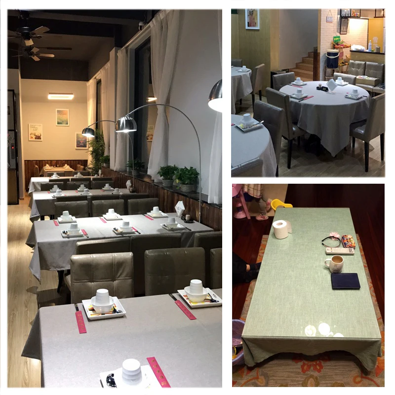 Скатерть из 100% льна медленного дерева простой современный тканевый чехол для