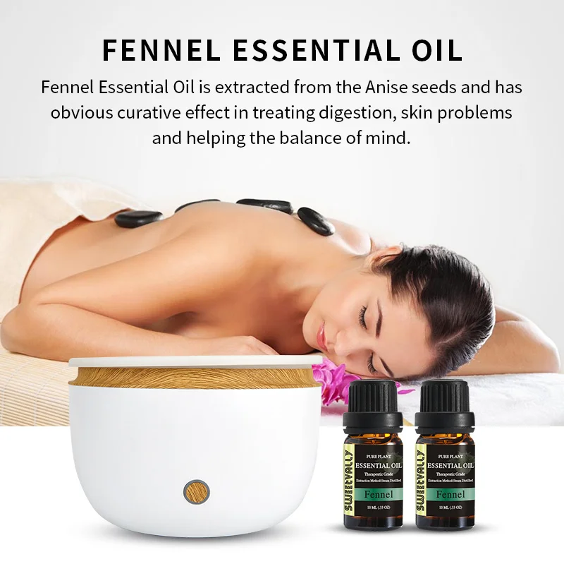 Sweetvally 2pcs/3pcs Plant Essential Oils 100% Natural Pure Water Soluble Oil for Fragrance Lamp |