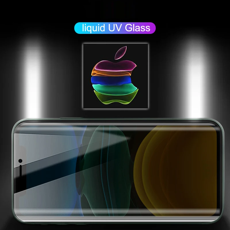100D Защита от УФ клея для iPhone 11 Pro Max Nano жидкое закаленное стекло X XS пленка
