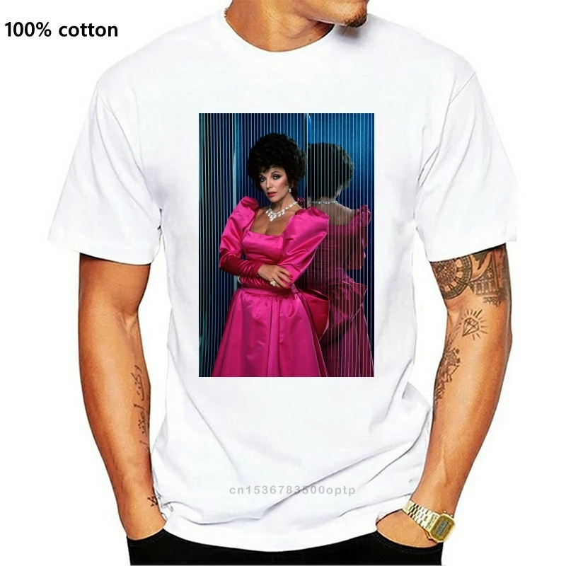 

New Men tshirt 80s JOAN COLLINS Unisex T Shirt women T-Shirt tees top