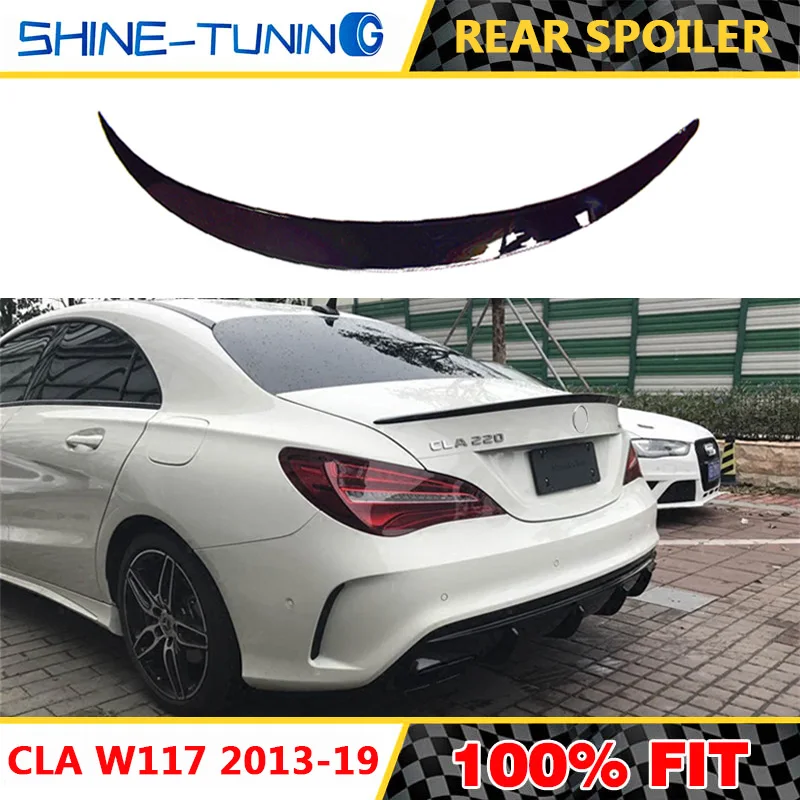 Спойлер CLA CLA45 W117 C117 задний спойлер из АБС-волокна для багажника и крыльев cla 200 250 260