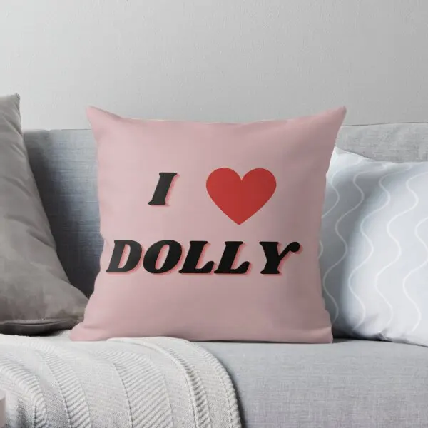 

Наволочка с принтом «I Love Dolly», мягкая подушка для офиса, Свадебный Декоративный чехол для кровати, комфорта, гостиничных подушек, в комплект ...